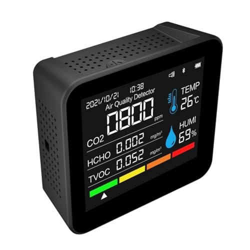 温度湿度co2 pm2.5お手軽モニター Amazon | 空気品質モニター ハンドヘルド CO2 PM2.5 温度湿度